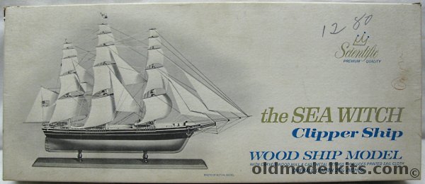 Scientific The Sea Witch Clipper Ship - 27 inch long Wood and Metal Ship Kit, 171-1695 plastic model kit